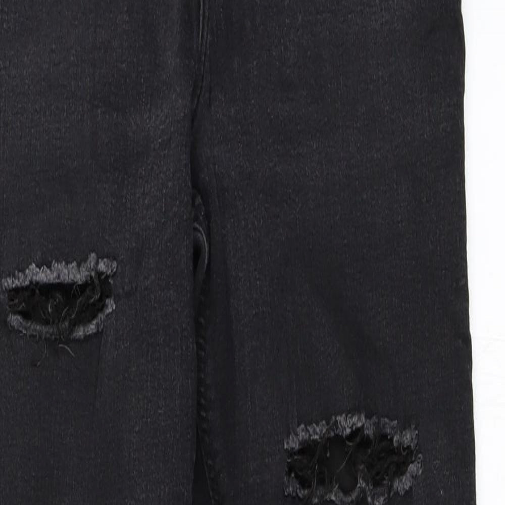 Topshop Womens Black  Denim Skinny Jeans Size 30 in L32 in - Joni jeans