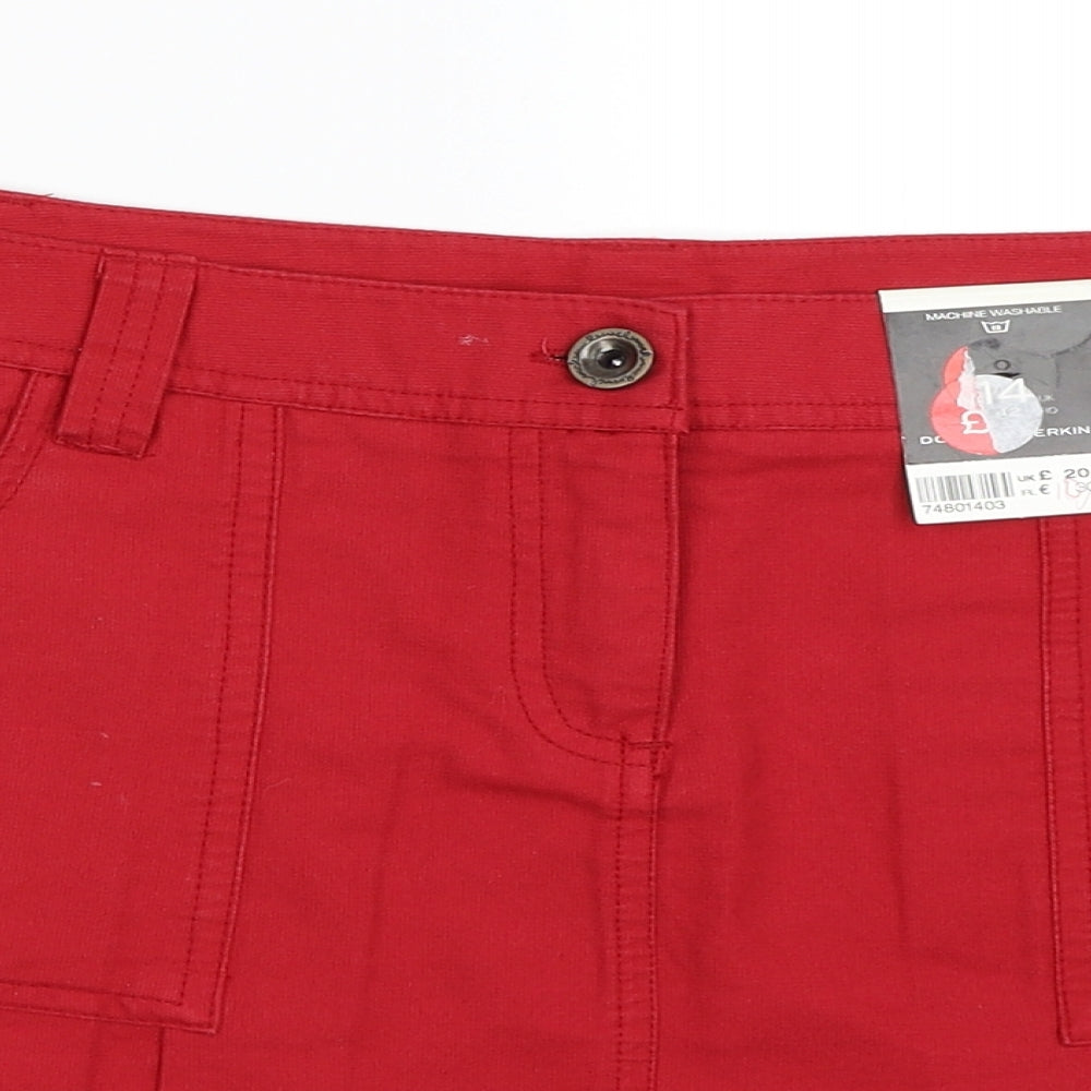 Dorothy Perkins Womens Red   Mini Skirt Size 14