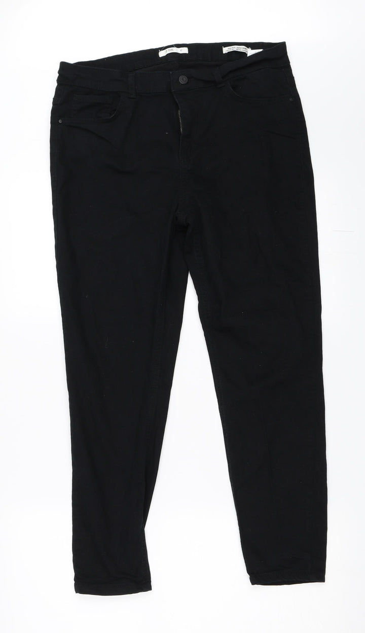 DF Young Womens Black  Denim Skinny Jeans Size 42 L26 in