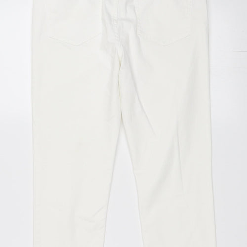Marks and Spencer Womens White  Denim Cropped Jeans Size 10 L21 in