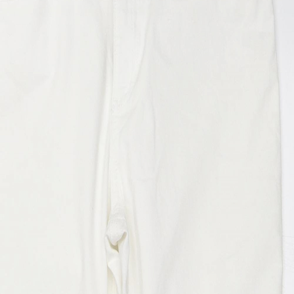Marks and Spencer Womens White  Denim Cropped Jeans Size 10 L21 in