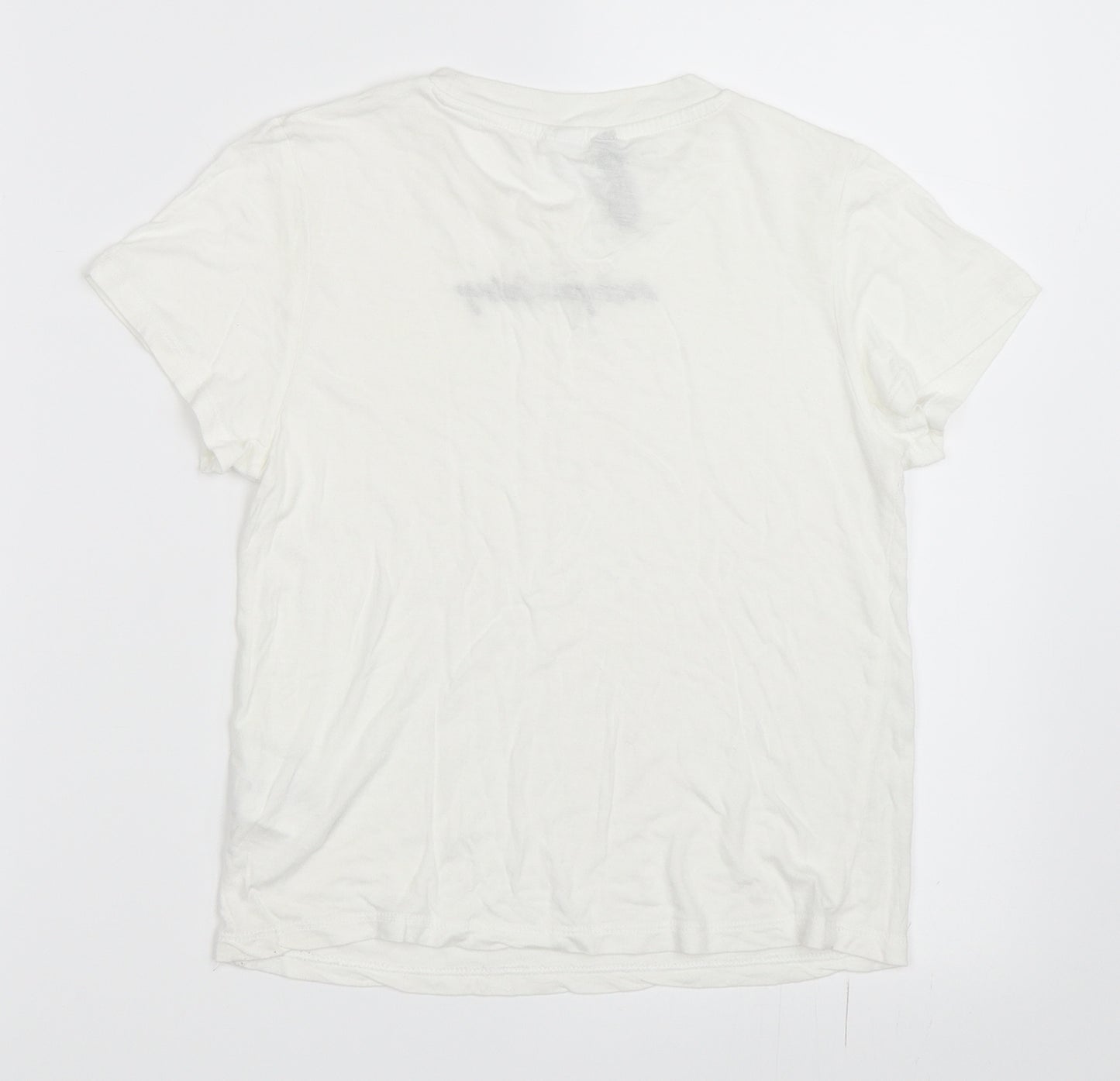 H&M Womens White   Basic T-Shirt Size XS