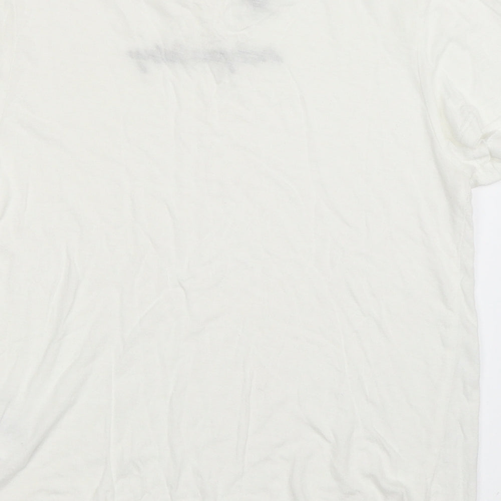 H&M Womens White   Basic T-Shirt Size XS