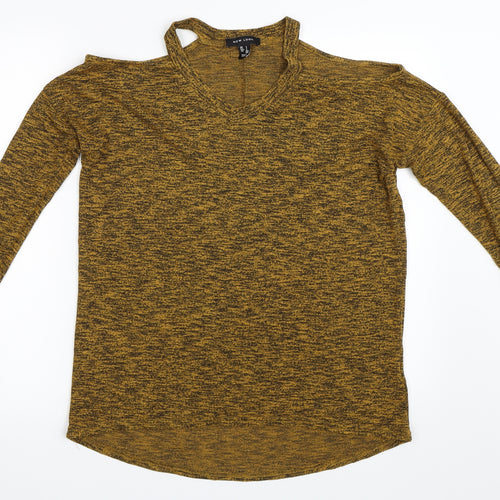 New Look Womens Yellow   Pullover Jumper Size S