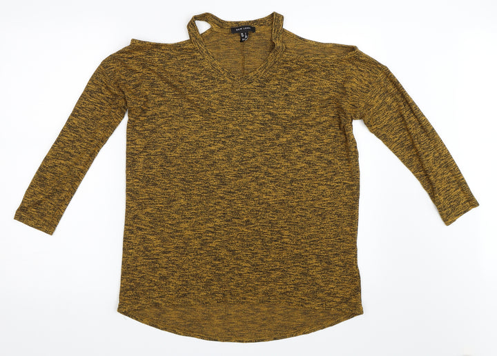 New Look Womens Yellow   Pullover Jumper Size S