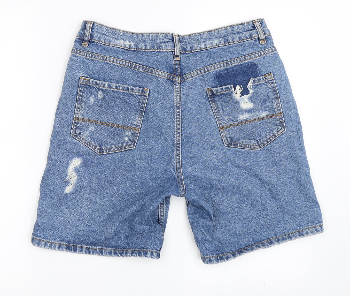 Primark Womens Blue  Denim Bermuda Shorts Size 12