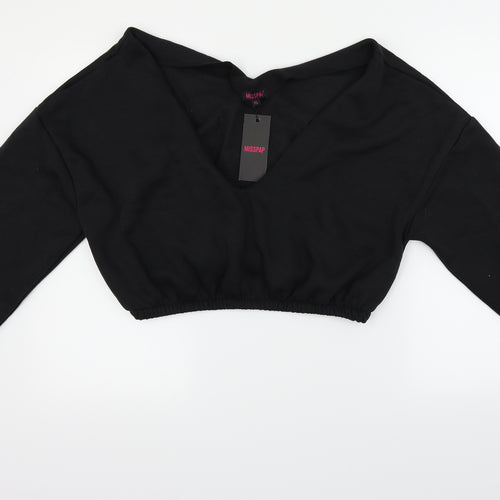 Misspap Womens Black   Pullover Jumper Size M