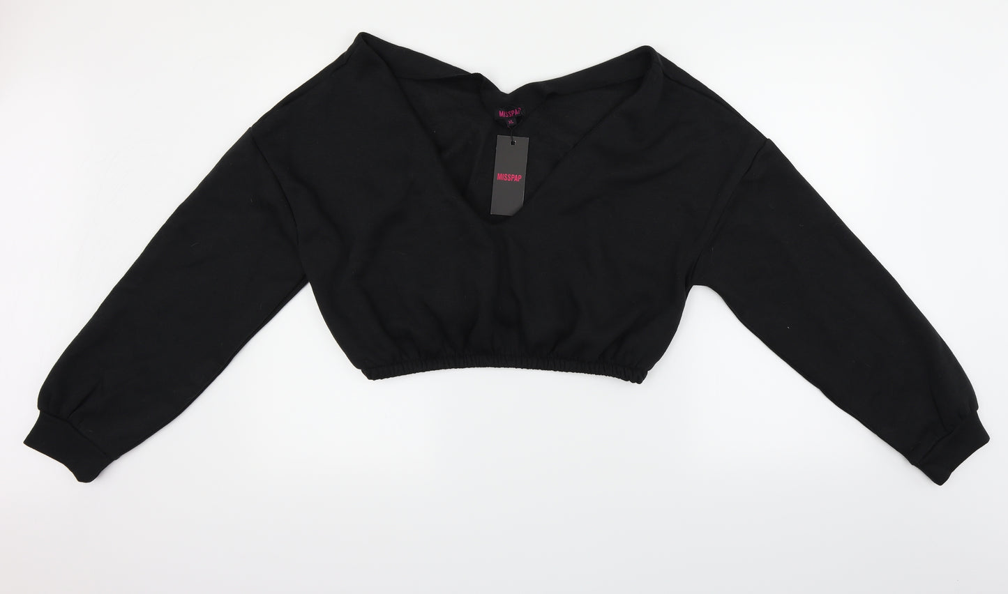 Misspap Womens Black   Pullover Jumper Size M