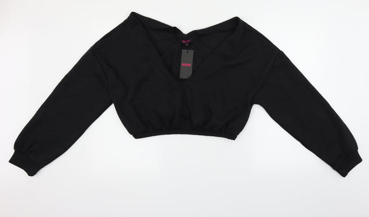 Misspap Womens Black   Pullover Jumper Size M