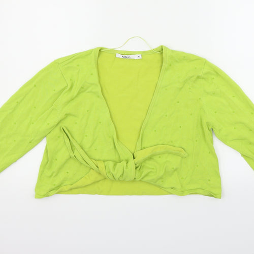 M&Co Womens Green   Cardigan Jumper Size XL