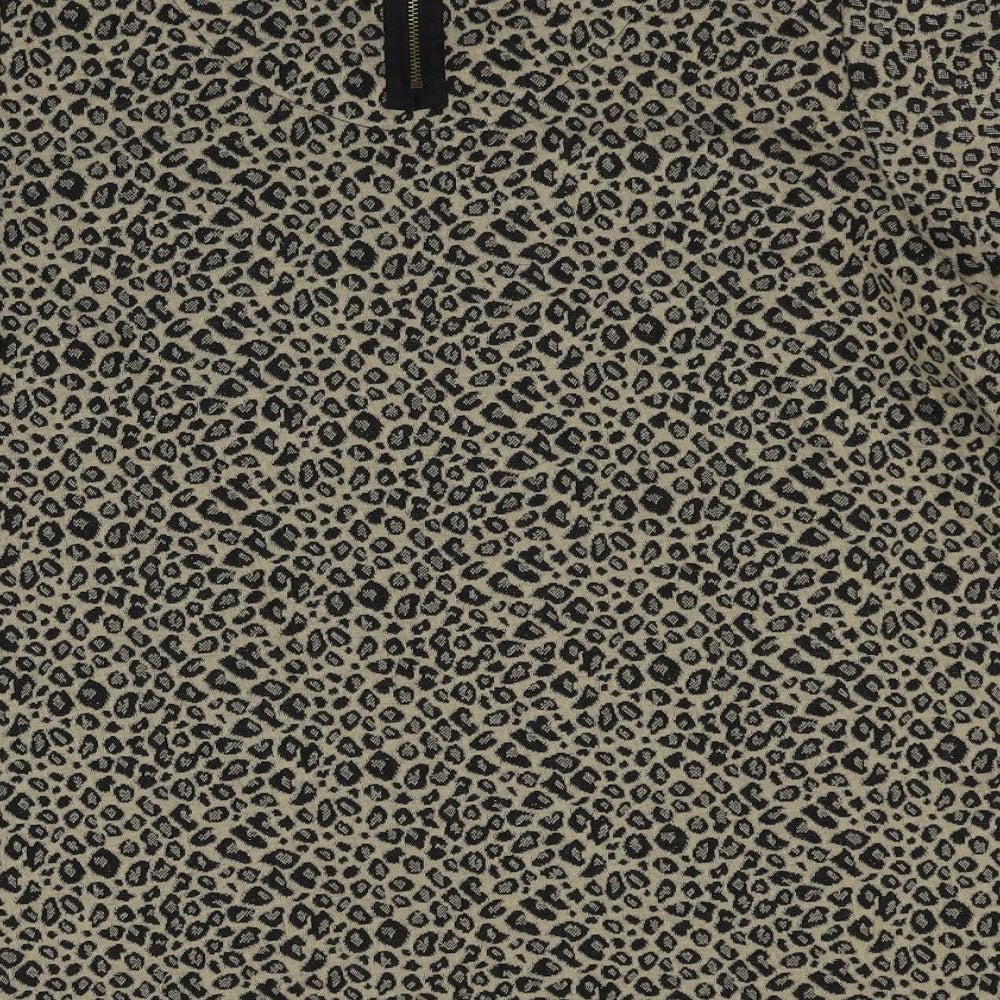 Marks and Spencer Womens Beige Animal Print  Basic T-Shirt Size 18
