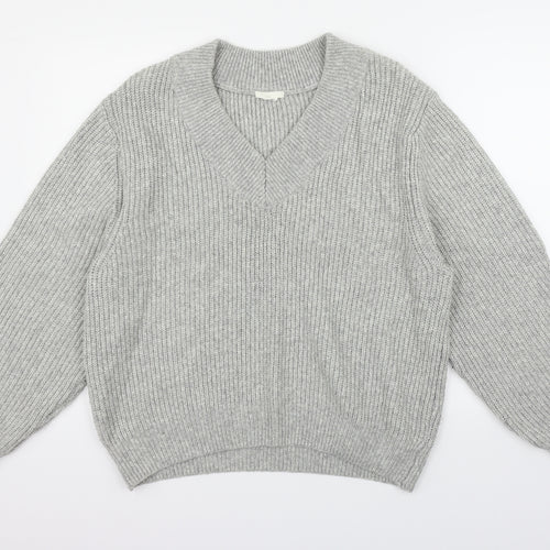 H&M Womens Grey   Pullover Jumper Size L