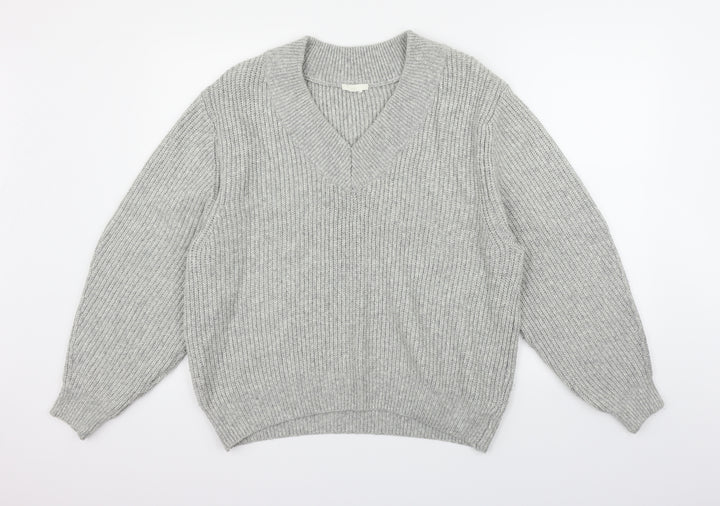 H&M Womens Grey Pullover Jumper Size L