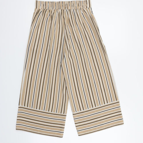 New Look Girls Beige Striped  Jegging Trousers Size 13 Years