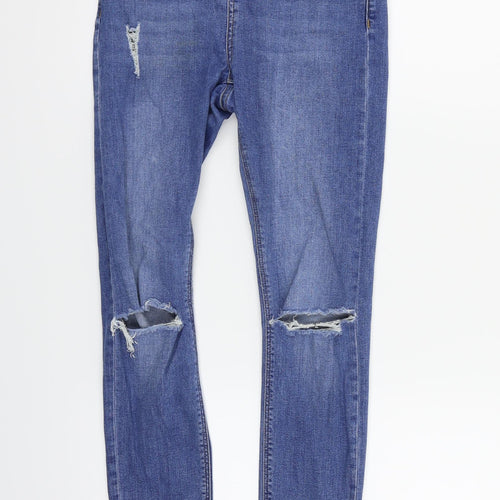 Topshop Girls Blue   Straight Jeans Size S
