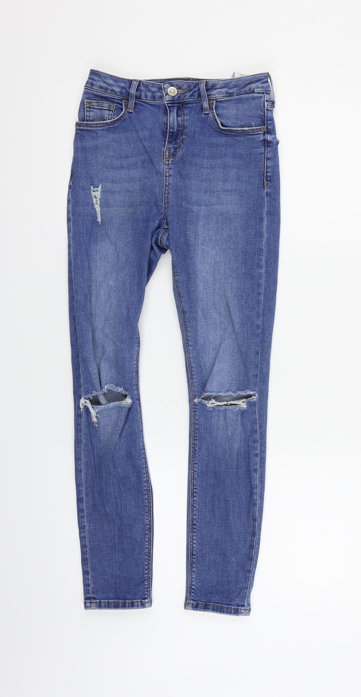 Topshop Girls Blue   Straight Jeans Size S