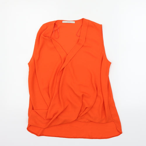 George Womens Orange   Basic T-Shirt Size 10