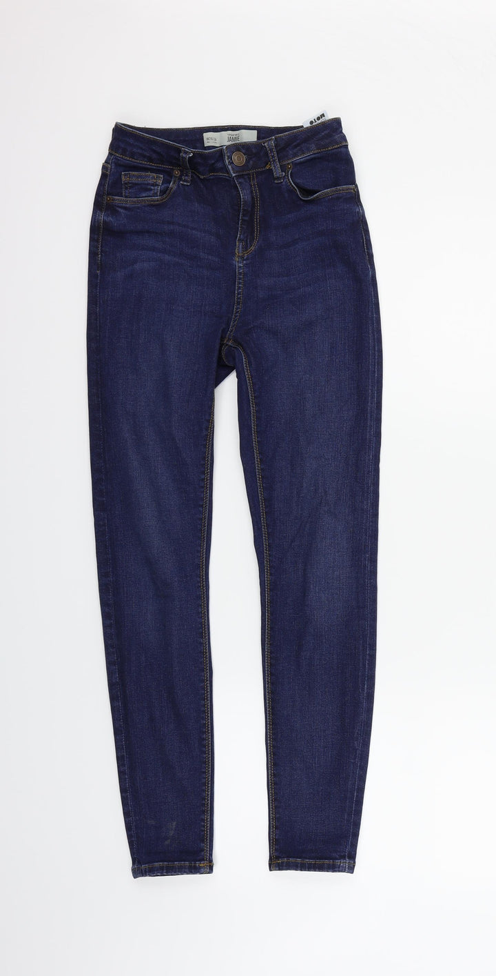 Topshop Girls Blue   Straight Jeans Size S