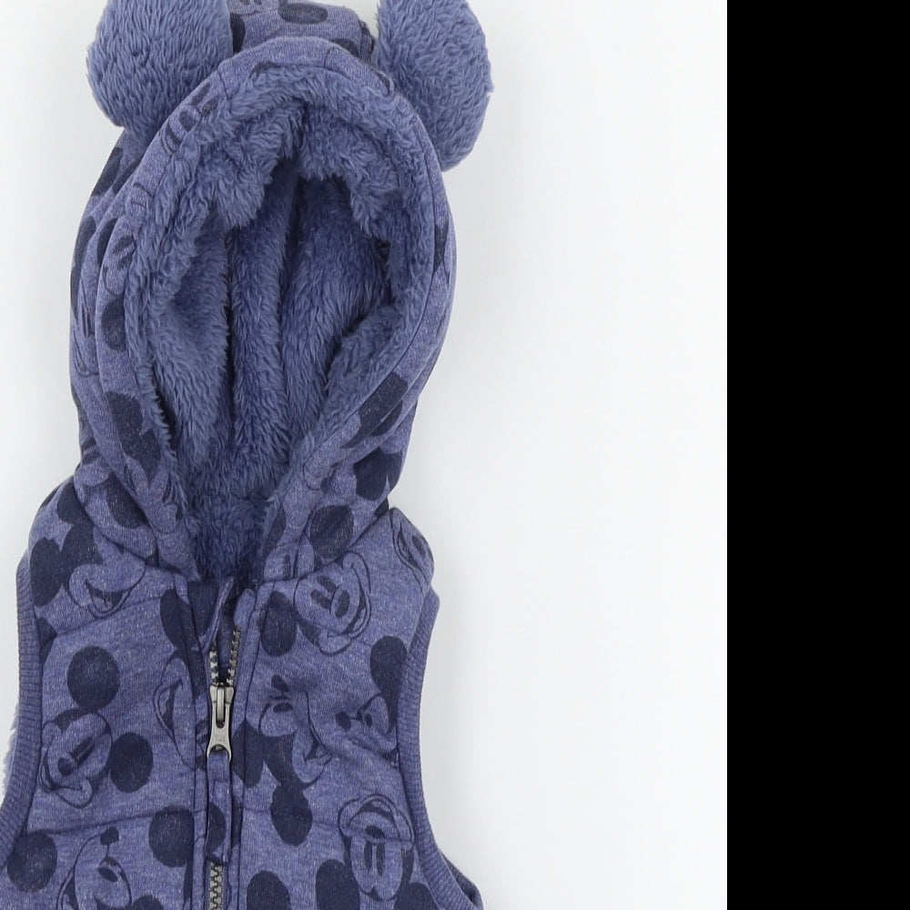 George  Blue   Gilet Jacket Size 6-9 Months
