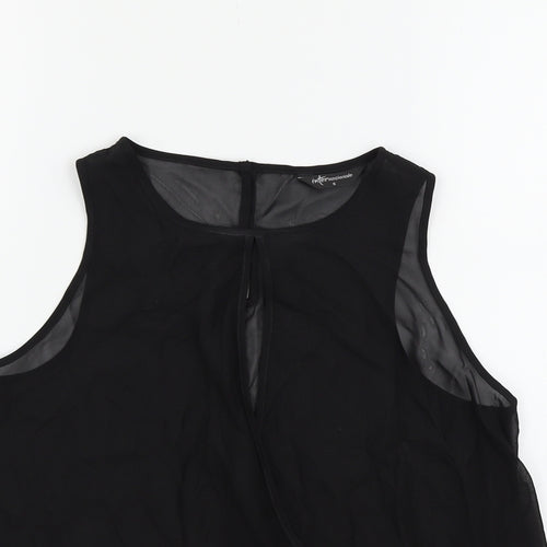 Internacionale Womens Black   Basic T-Shirt Size 8