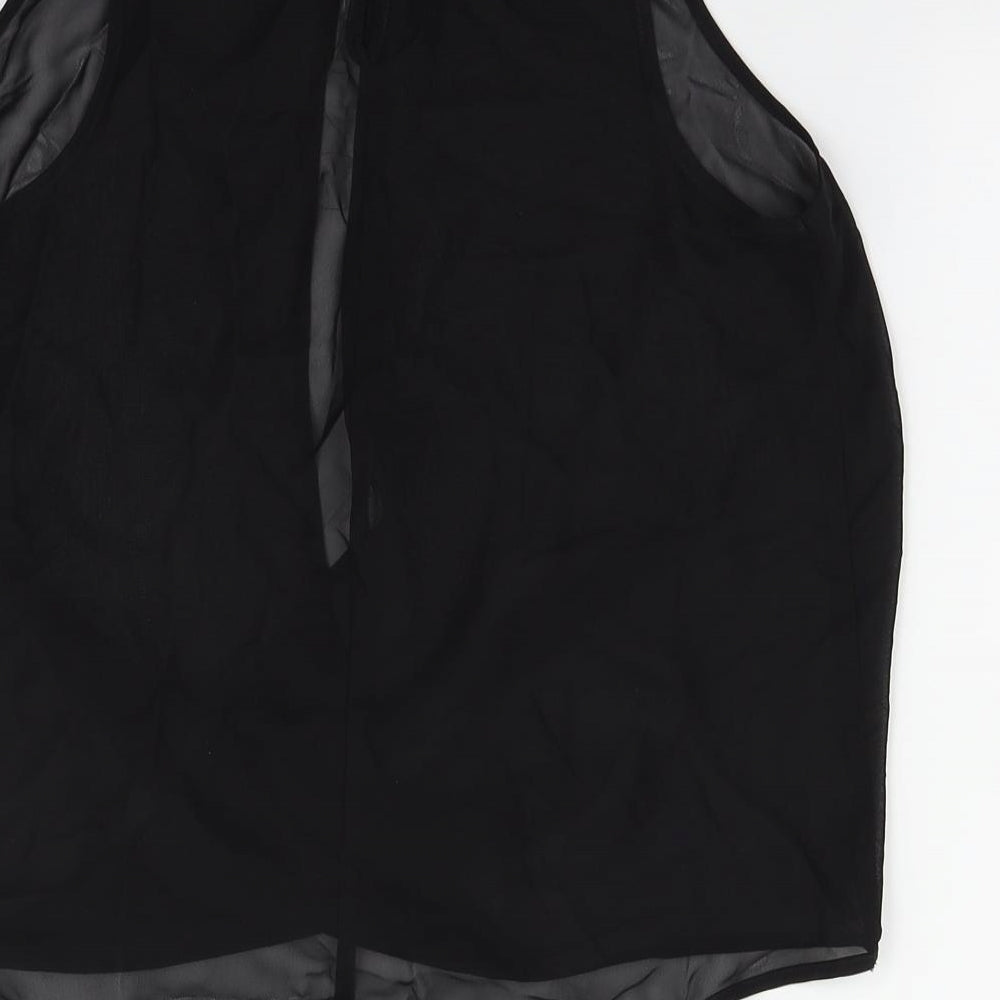 Internacionale Womens Black   Basic T-Shirt Size 8