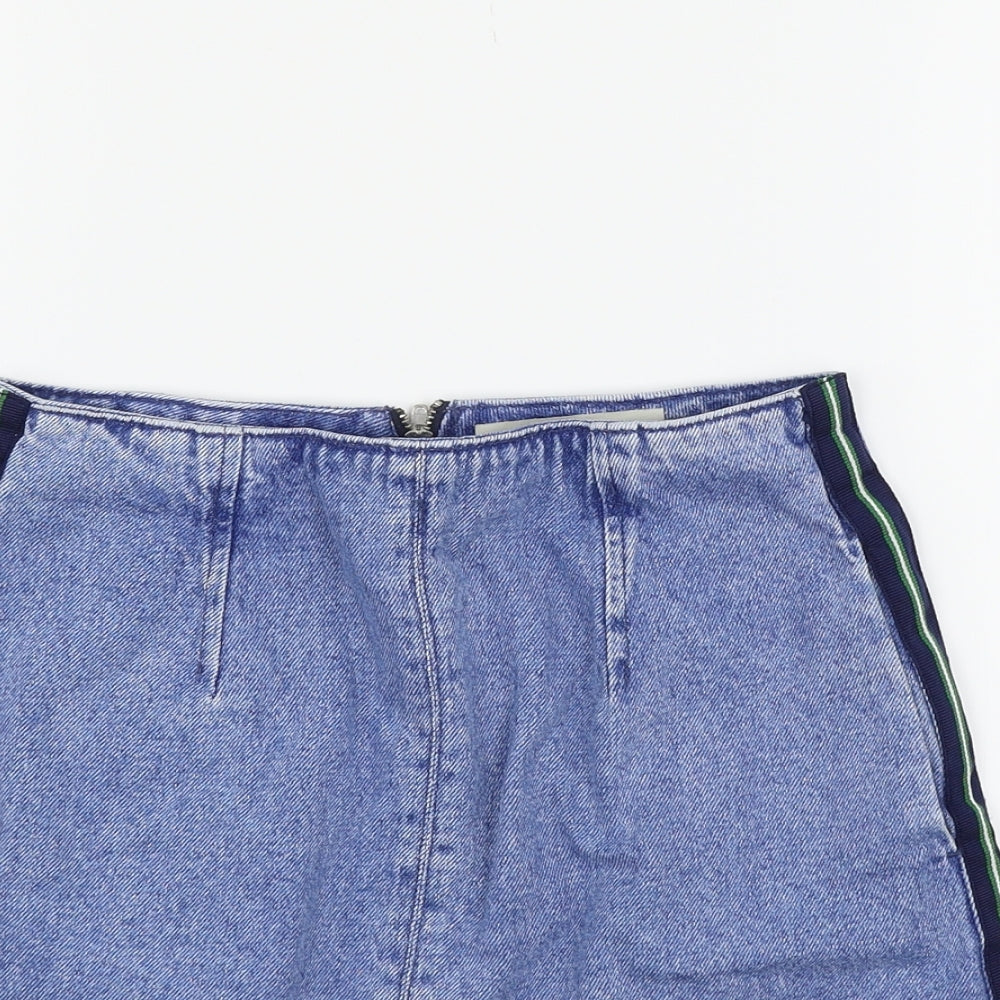 Topshop Girls Blue   Flare Skirt Size 8 Years