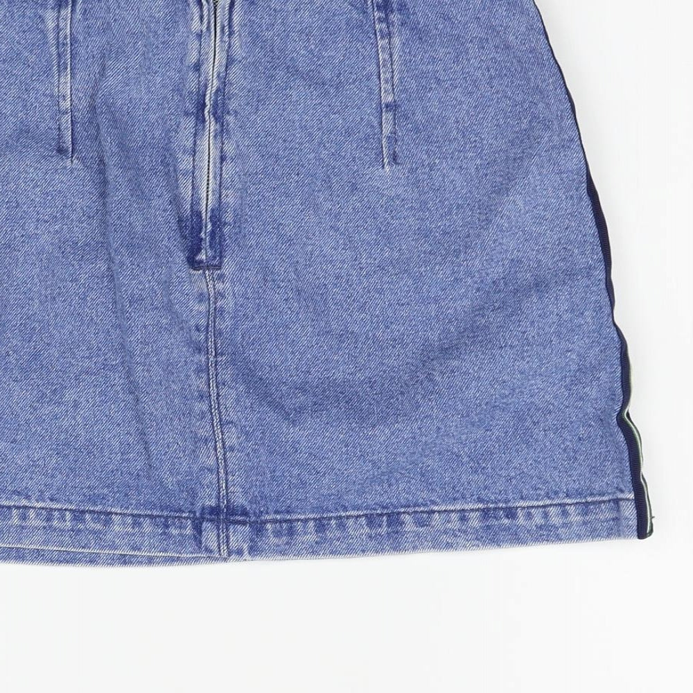 Topshop Girls Blue   Flare Skirt Size 8 Years