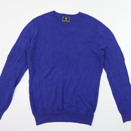 John Partidge Mens Blue   Henley Jumper Size M