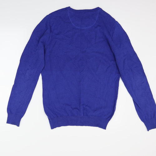 John Partidge Mens Blue   Henley Jumper Size M