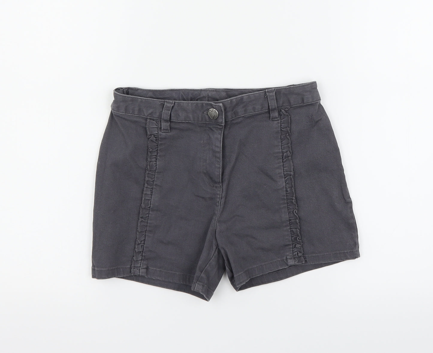 NEXT Girls Grey   Cut-Off Shorts Size 10 Years