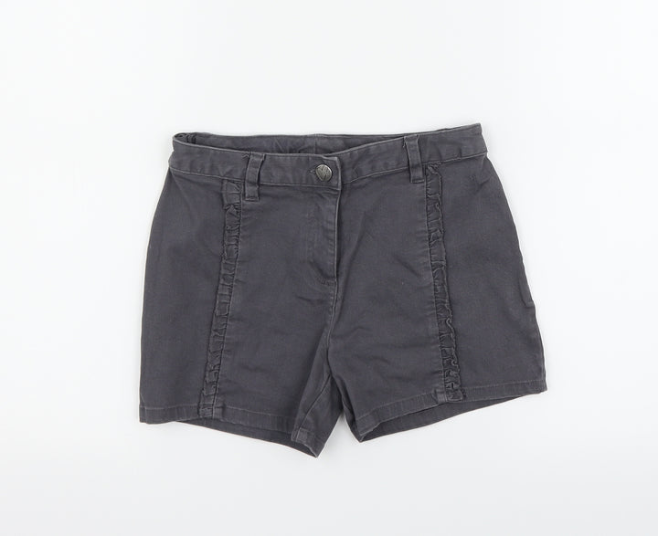 NEXT Girls Grey   Cut-Off Shorts Size 10 Years
