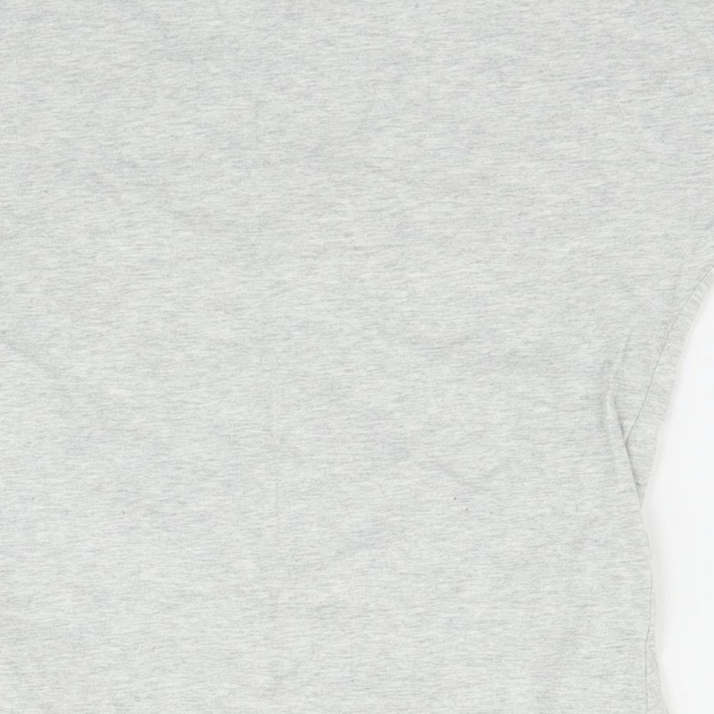 F&F Girls Grey   Basic T-Shirt Size 8-9 Years  - FLAMINGO