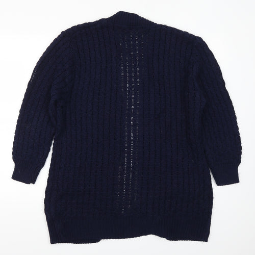 Glimpse Womens Blue   Cardigan Jumper Size L