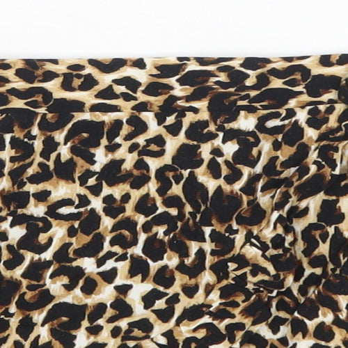 F&F Girls Brown Animal Print  Skater Skirt Size 4-5 Years