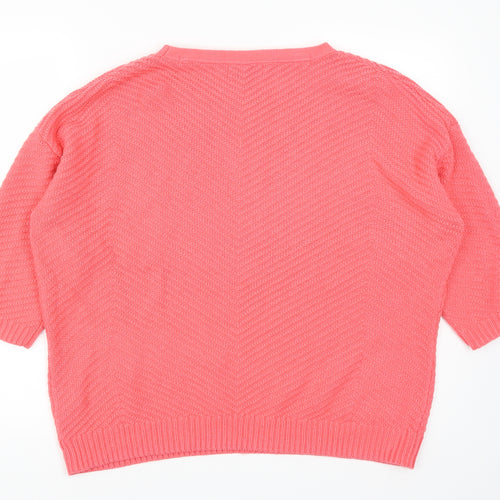 Marks and Spencer Womens Pink   Pullover Jumper Size 18