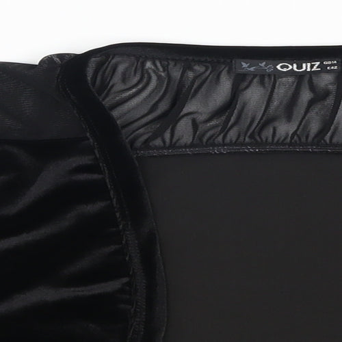 Quiz Womens Black   Jacket  Size 14