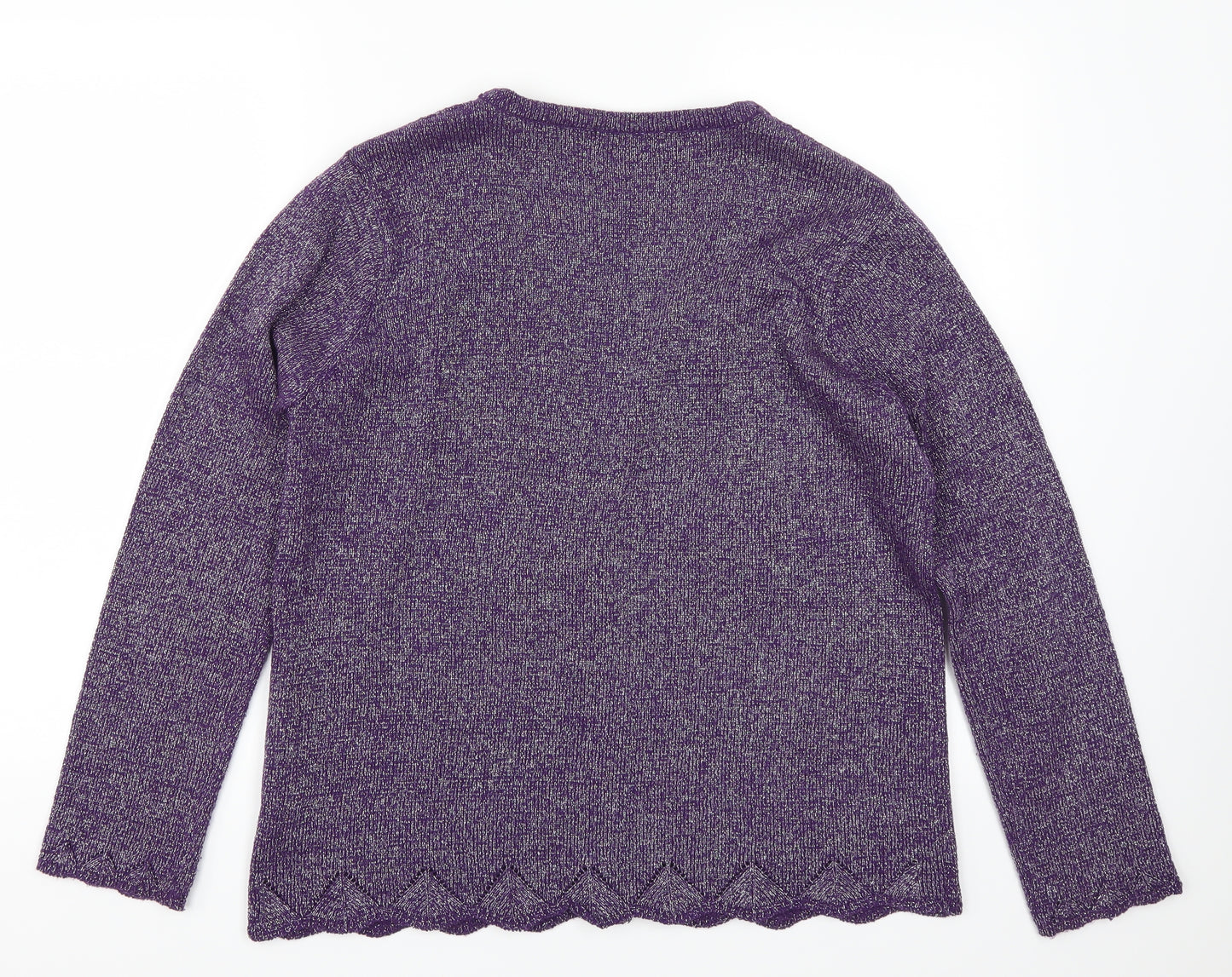 Bonmarché Womens Purple   Cardigan Jumper Size M