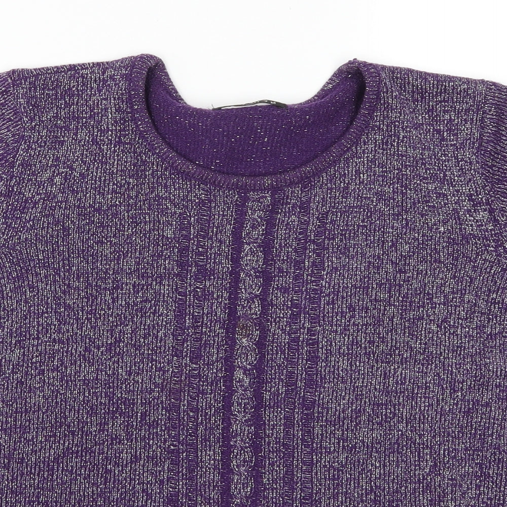 Bonmarché Womens Purple   Pullover Jumper Size M