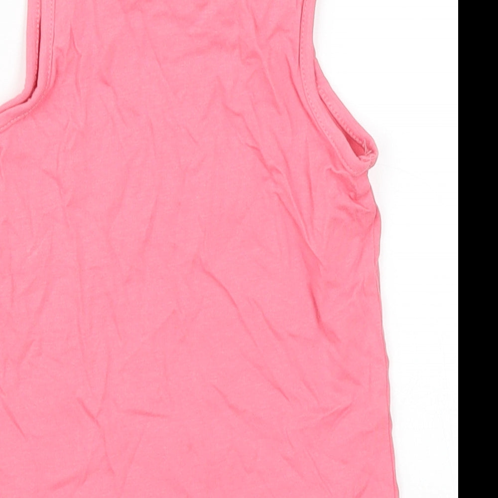 Nutmeg Girls Pink   Basic Tank Size 2-3 Years