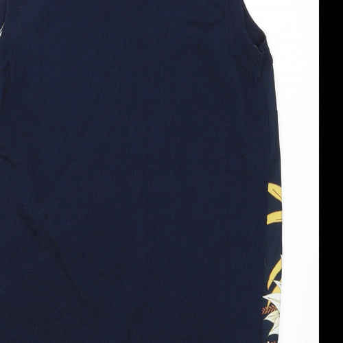 NEXT Womens Blue Floral  Basic Tank Size 10