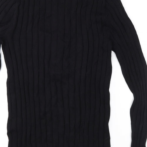 UrbanSpirit Mens Black  Knit Pullover Jumper Size S