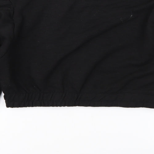 Preworn Womens Black   Pullover Sweatshirt Size 8  - Cropped