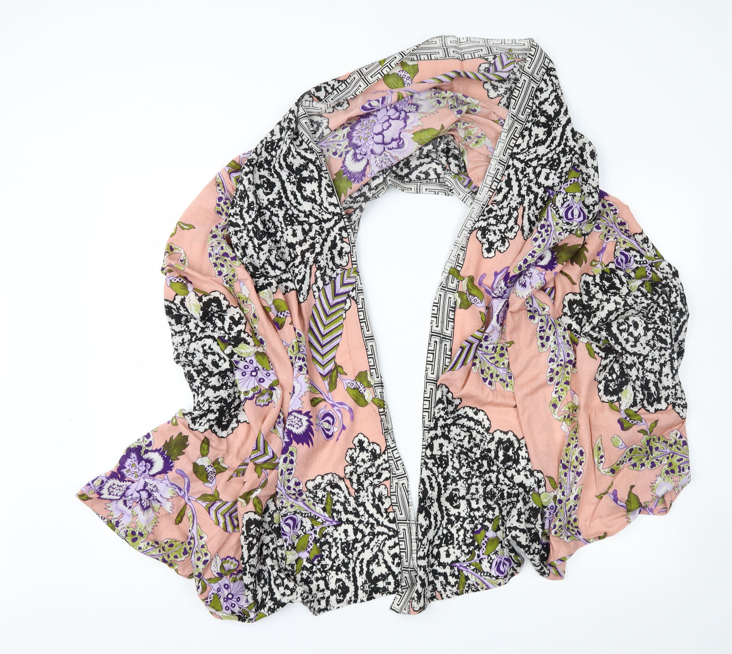 Preworn Womens Pink Floral   Shawl/Wrap