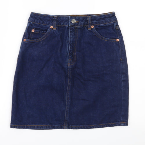 Topshop Womens Blue  Denim Straight & Pencil Set Size 26 in