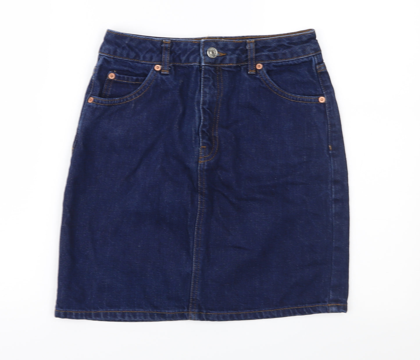 Topshop Womens Blue  Denim Straight & Pencil Set Size 26 in