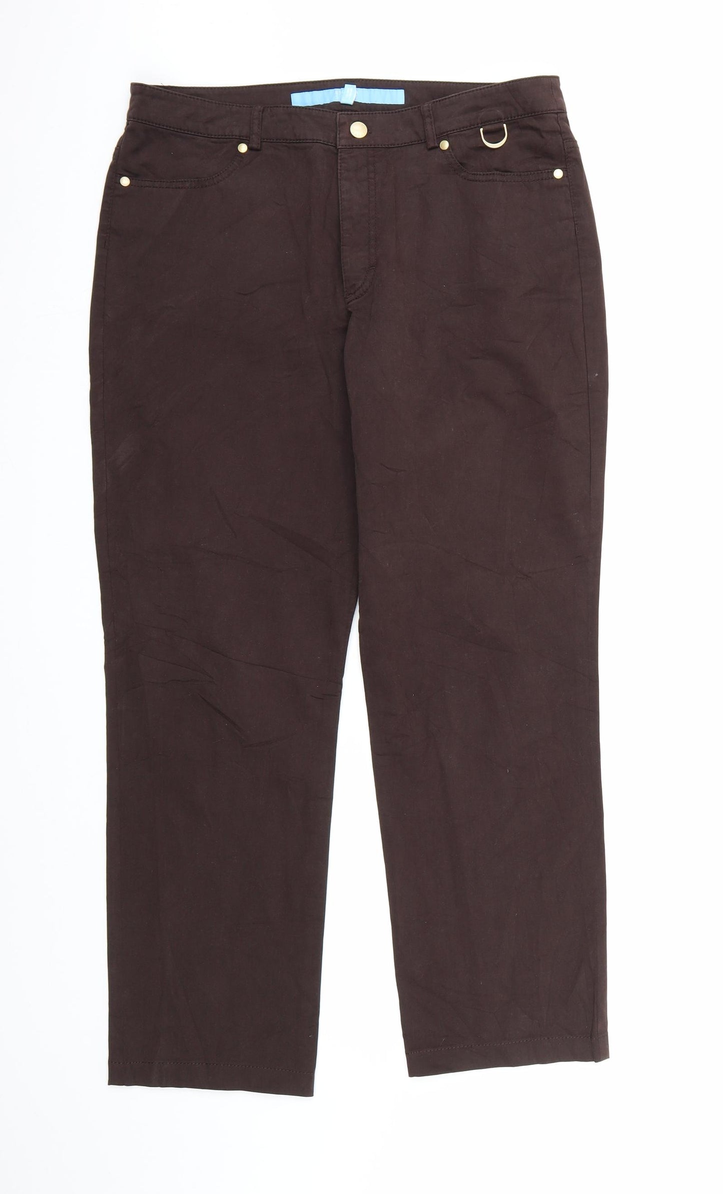 ESCADA Womens Brown   Trousers  Size 14 L27 in