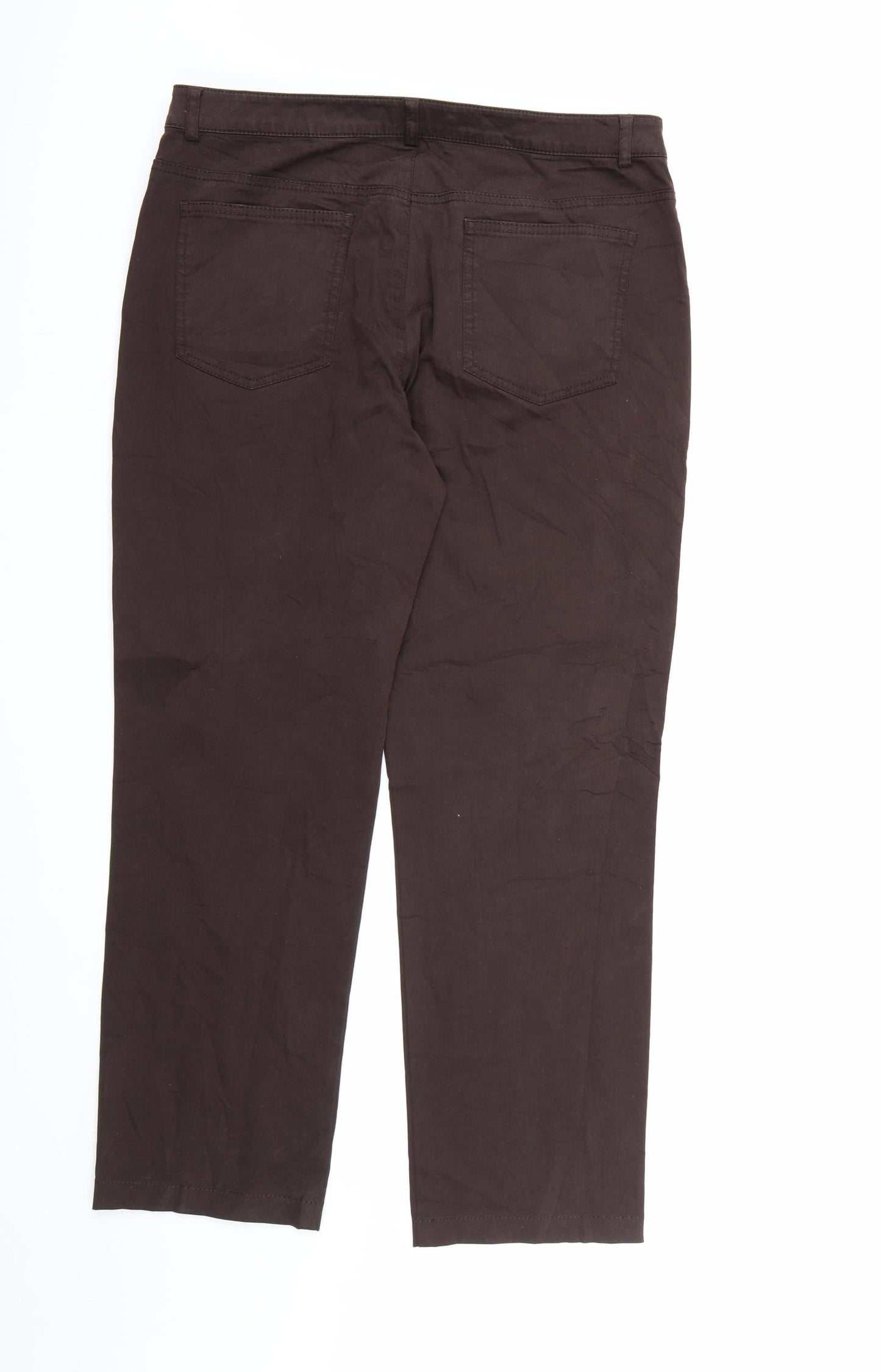 ESCADA Womens Brown   Trousers  Size 14 L27 in