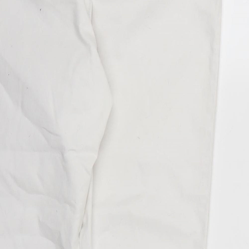 Denim & Co. Womens White  Denim Skinny Jeans Size 16 L28 in