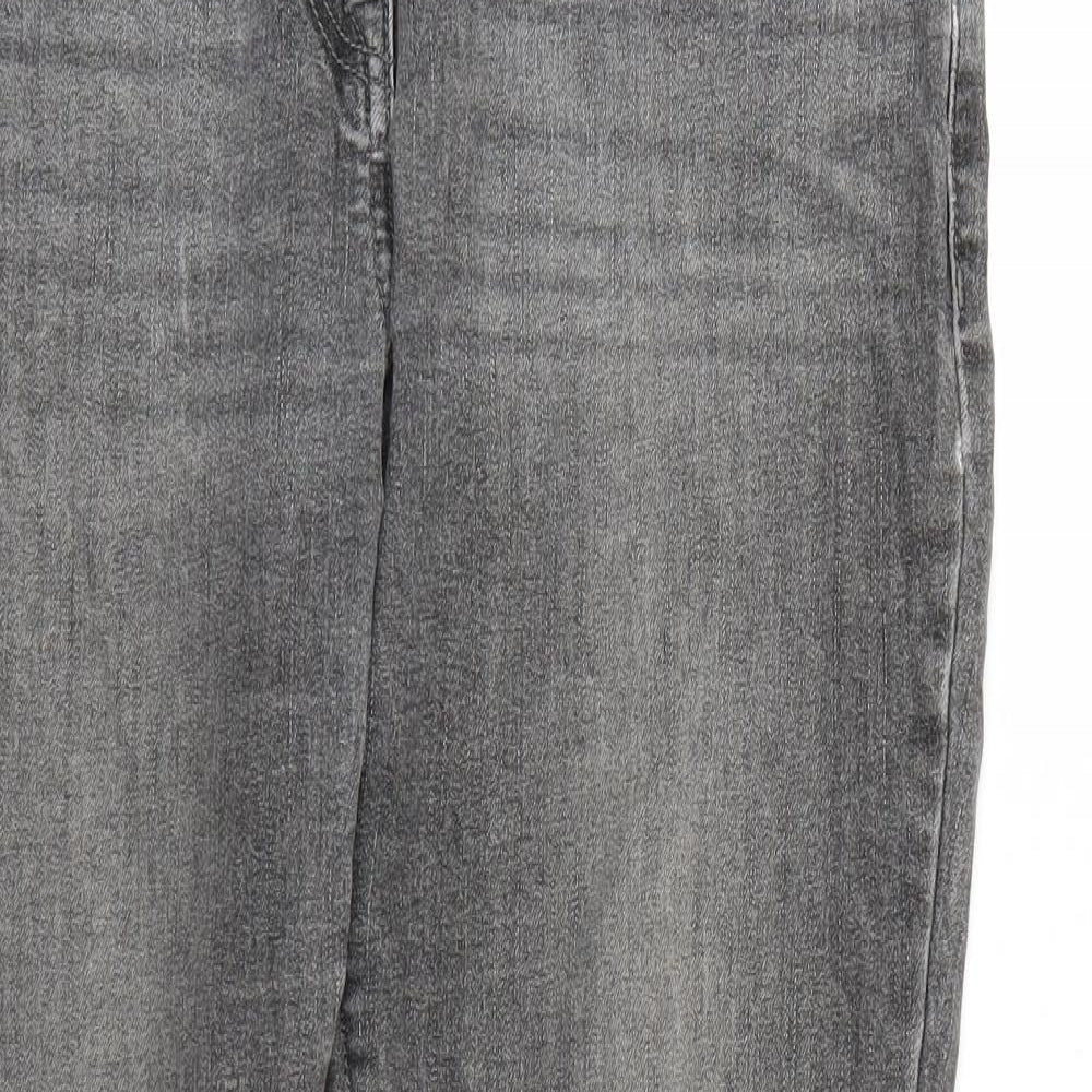 NEXT Womens Grey  Denim Mom Jeans Size 12 L28 in