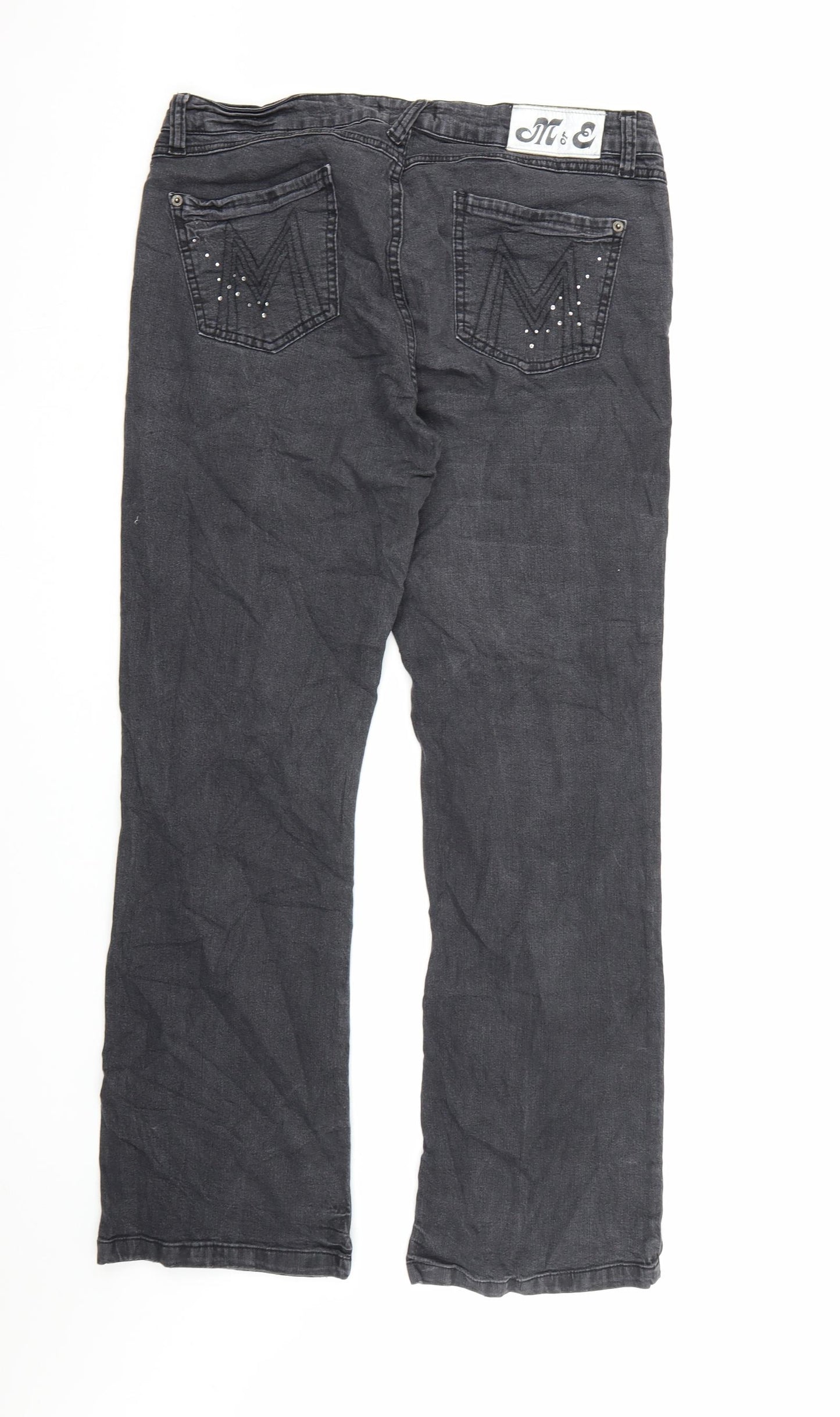 More Womens Grey  Denim Bootcut Jeans Size 18 L30 in